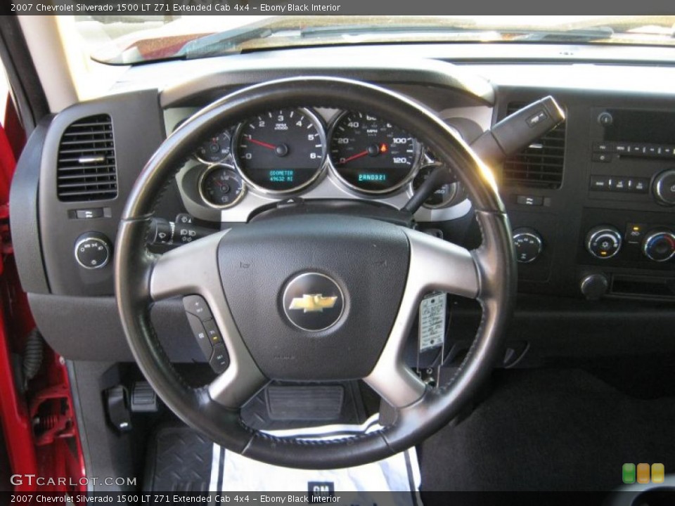 Ebony Black Interior Dashboard for the 2007 Chevrolet Silverado 1500 LT Z71 Extended Cab 4x4 #39570227