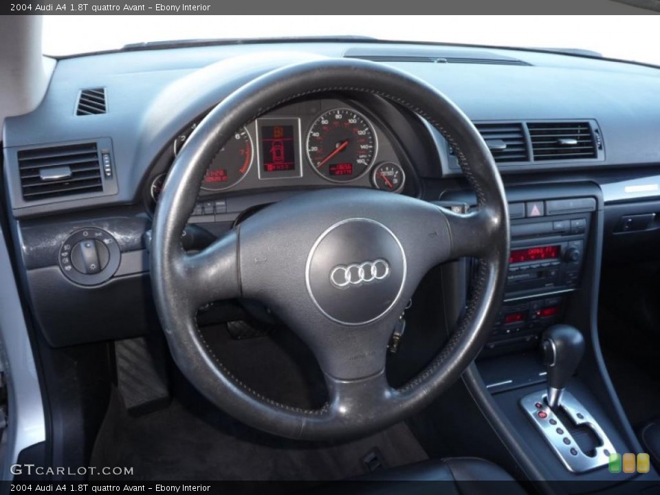 Ebony Interior Steering Wheel for the 2004 Audi A4 1.8T quattro Avant #39570823