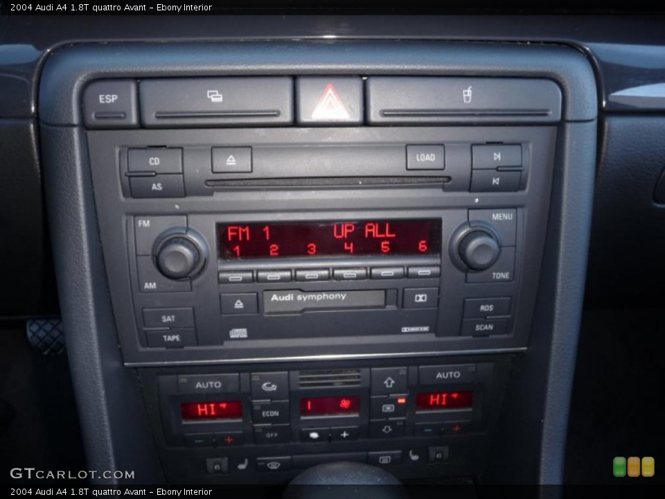 Ebony Interior Controls for the 2004 Audi A4 1.8T quattro Avant #39570827