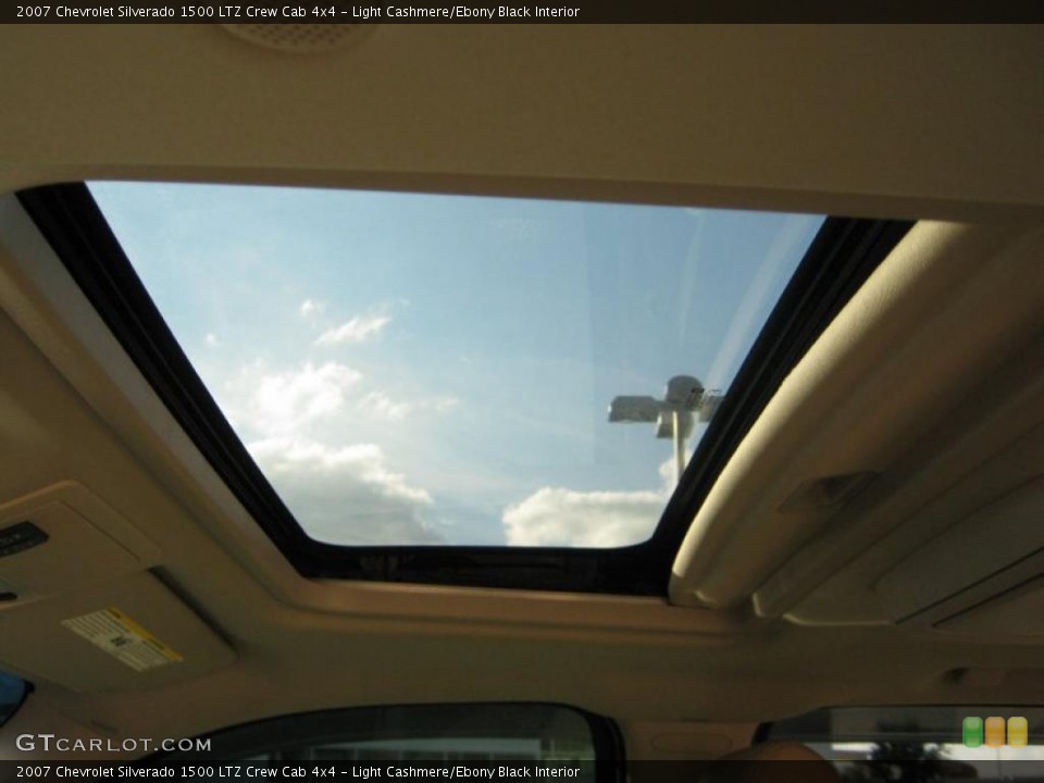 Light Cashmere/Ebony Black Interior Sunroof for the 2007 Chevrolet Silverado 1500 LTZ Crew Cab 4x4 #39573367