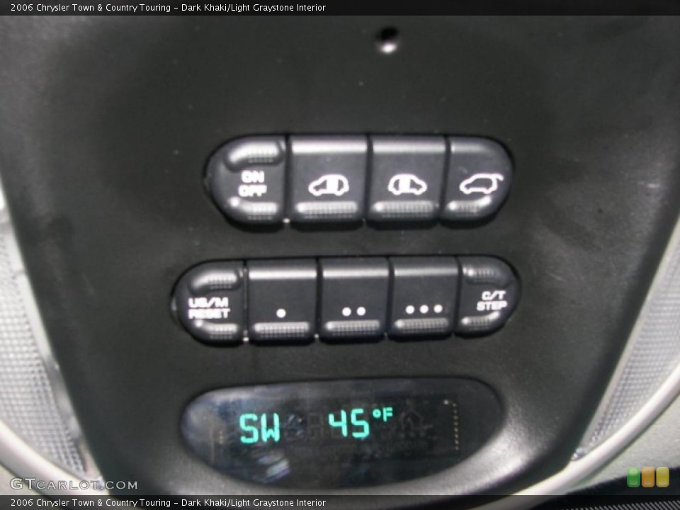 Dark Khaki/Light Graystone Interior Controls for the 2006 Chrysler Town & Country Touring #39580481