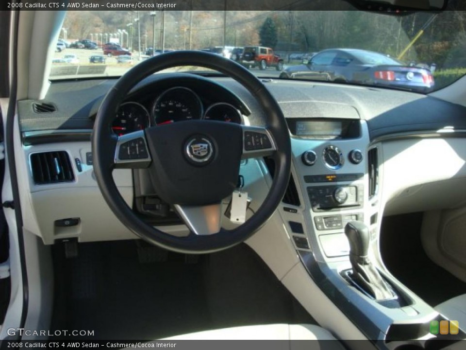 Cashmere/Cocoa Interior Dashboard for the 2008 Cadillac CTS 4 AWD Sedan #39580933