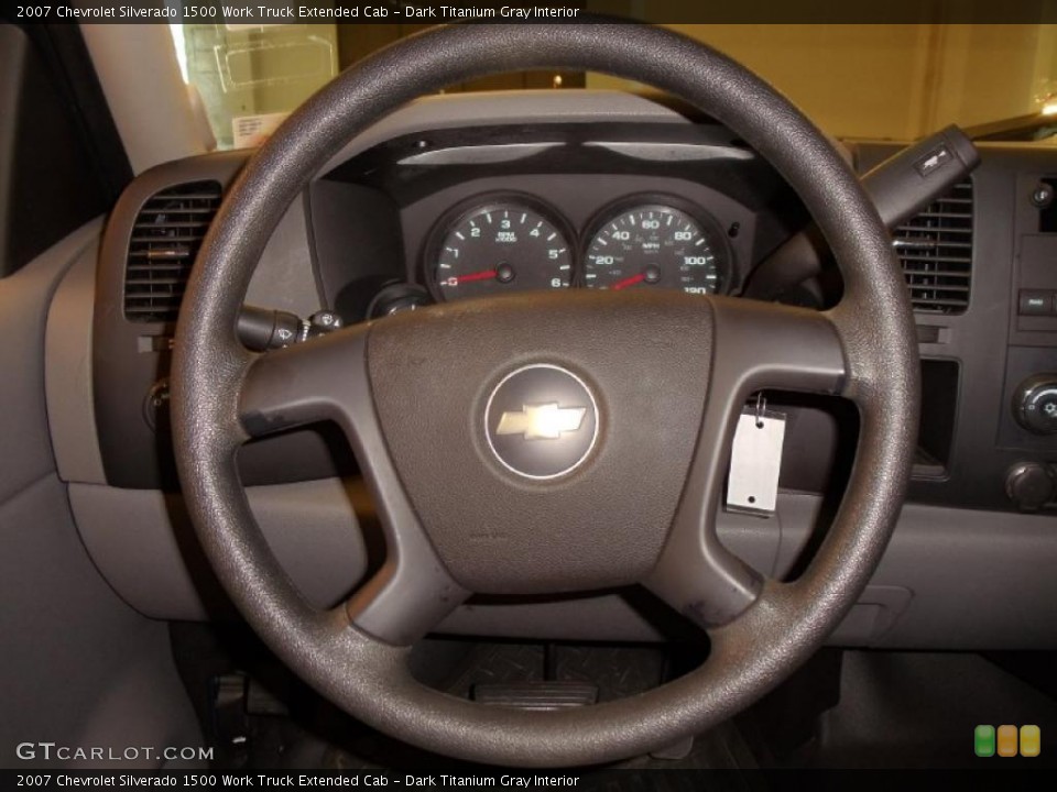 Dark Titanium Gray Interior Steering Wheel for the 2007 Chevrolet Silverado 1500 Work Truck Extended Cab #39582489