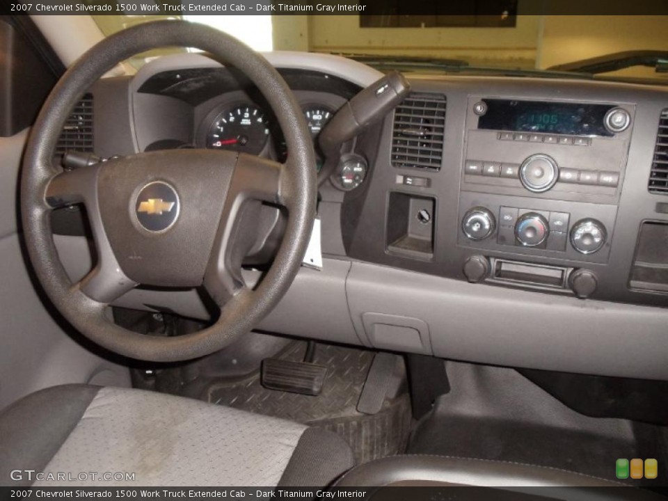 Dark Titanium Gray Interior Dashboard for the 2007 Chevrolet Silverado 1500 Work Truck Extended Cab #39582505