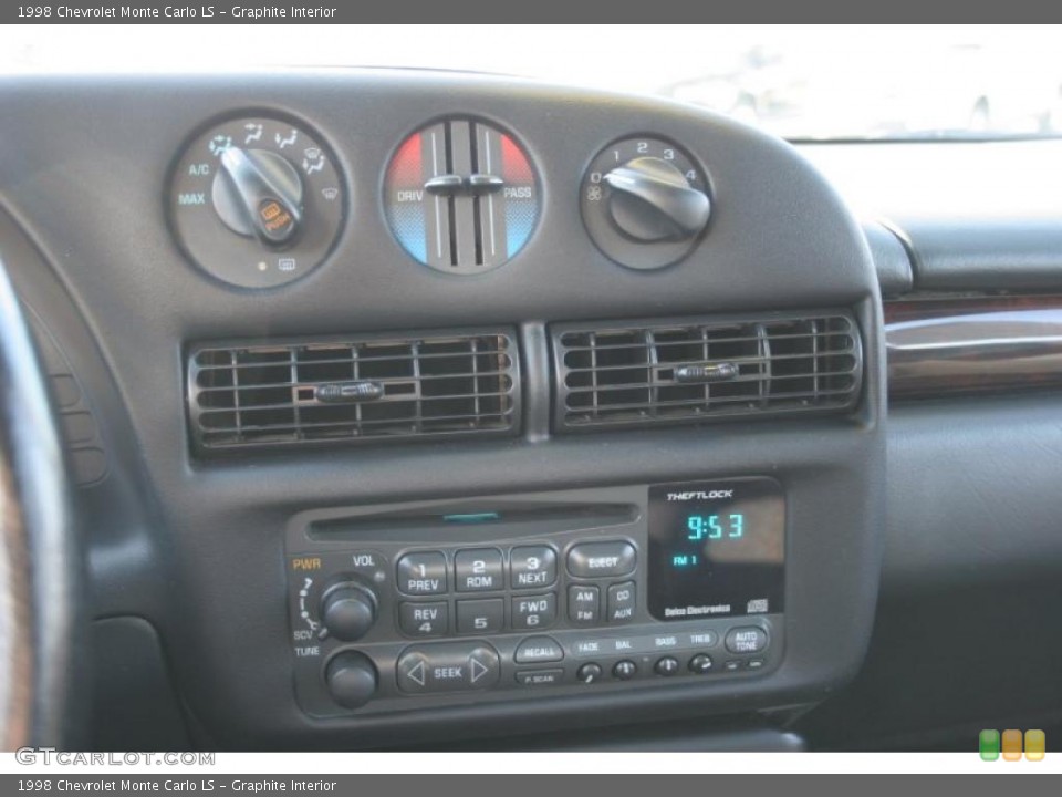 Graphite Interior Controls for the 1998 Chevrolet Monte Carlo LS #39583029