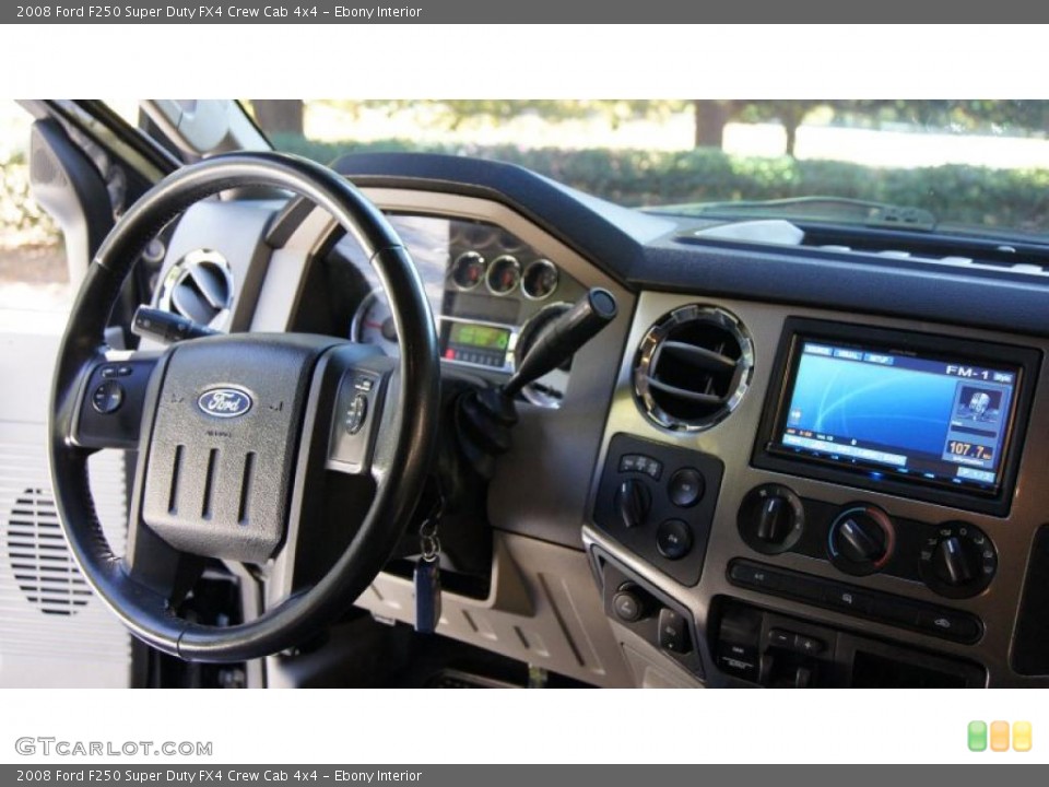 Ebony Interior Navigation for the 2008 Ford F250 Super Duty FX4 Crew Cab 4x4 #39583245