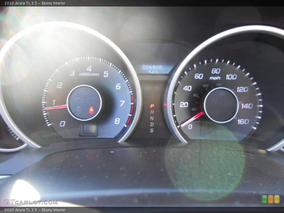 Ebony Interior Gauges for the 2010 Acura TL 3.5 #39586789
