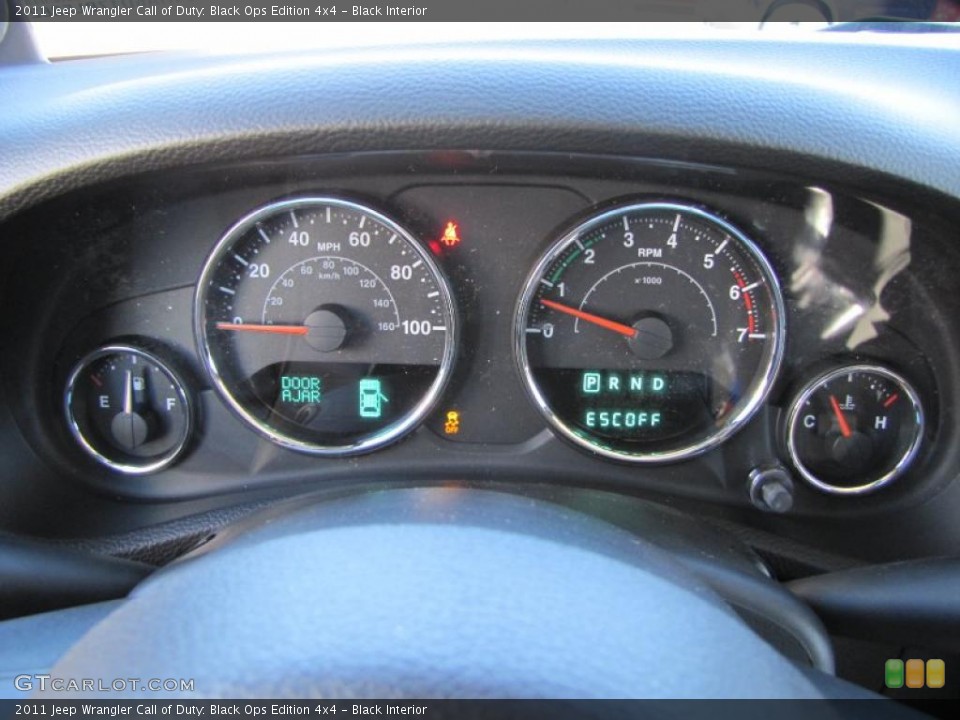 Black Interior Gauges for the 2011 Jeep Wrangler Call of Duty: Black Ops Edition 4x4 #39586801
