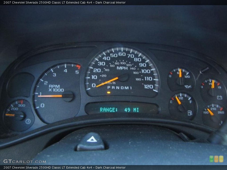Dark Charcoal Interior Gauges for the 2007 Chevrolet Silverado 2500HD Classic LT Extended Cab 4x4 #39587205