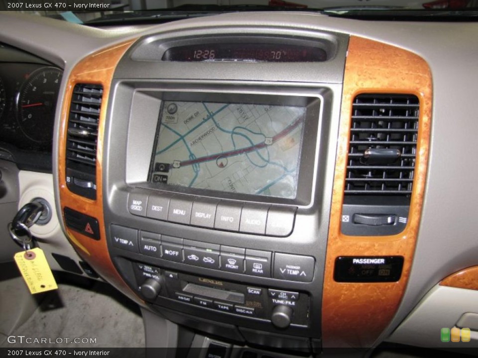 Ivory Interior Navigation for the 2007 Lexus GX 470 #39589385