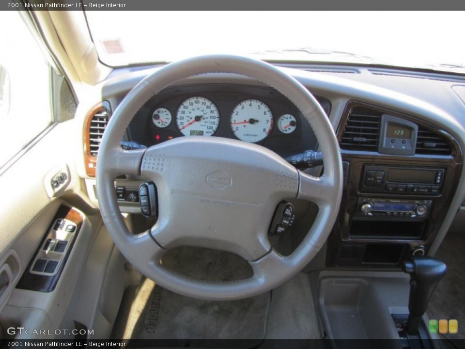 Beige Interior Steering Wheel for the 2001 Nissan Pathfinder LE #39592757