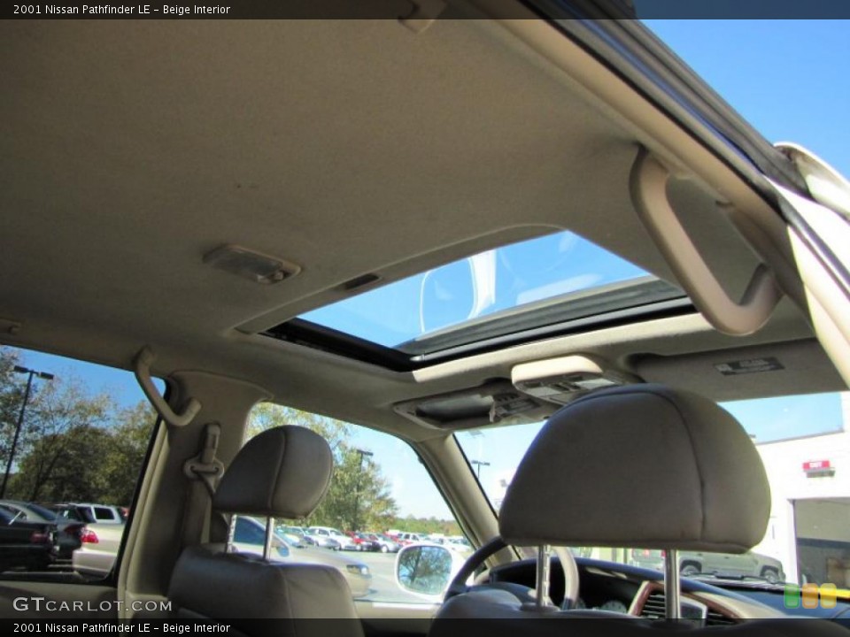 Beige Interior Sunroof for the 2001 Nissan Pathfinder LE #39592769