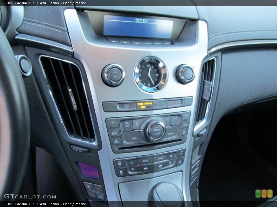 Ebony Interior Controls for the 2009 Cadillac CTS 4 AWD Sedan #39595327