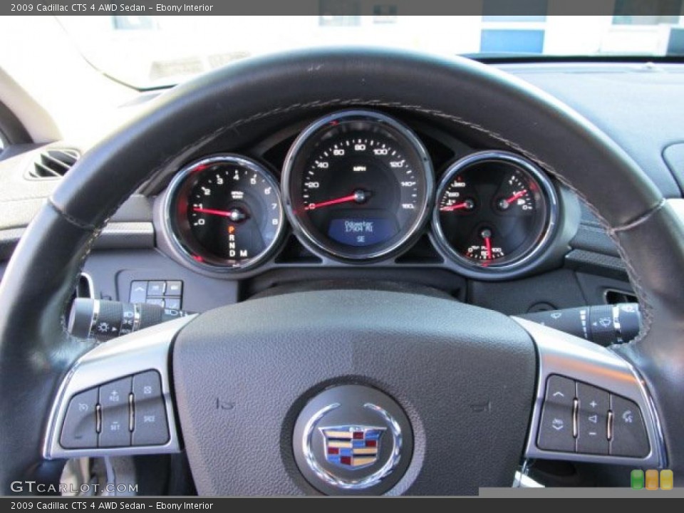 Ebony Interior Controls for the 2009 Cadillac CTS 4 AWD Sedan #39595351