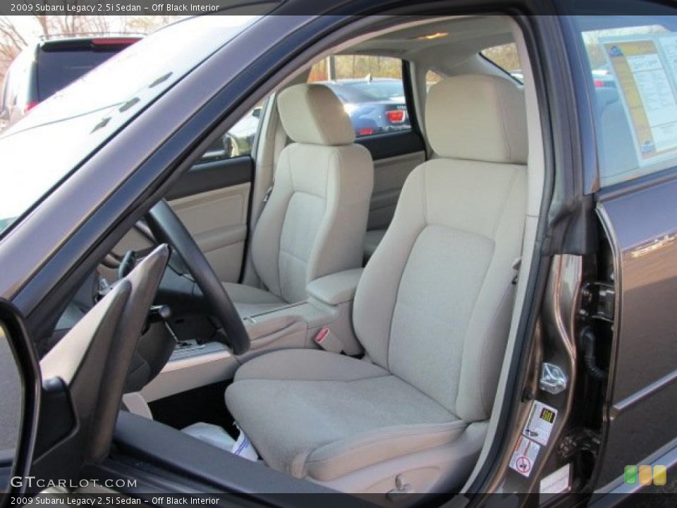 Off Black Interior Photo for the 2009 Subaru Legacy 2.5i Sedan #39595991