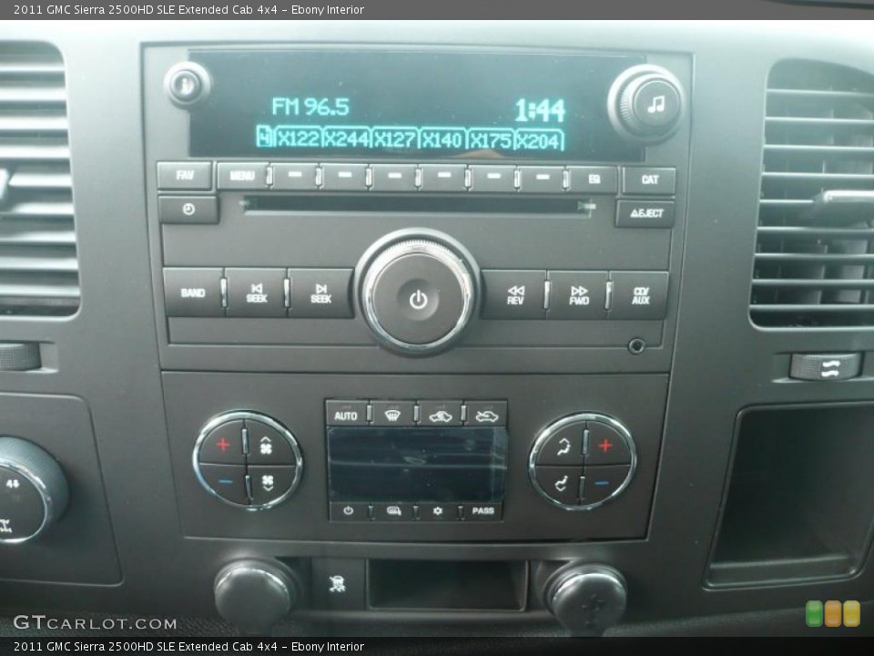 Ebony Interior Controls for the 2011 GMC Sierra 2500HD SLE Extended Cab 4x4 #39596239