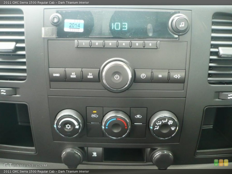 Dark Titanium Interior Controls for the 2011 GMC Sierra 1500 Regular Cab #39596316