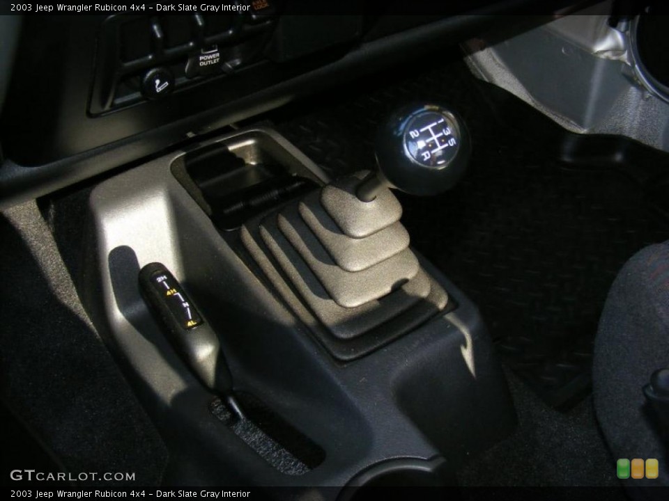 Dark Slate Gray Interior Transmission for the 2003 Jeep Wrangler Rubicon 4x4 #39599185