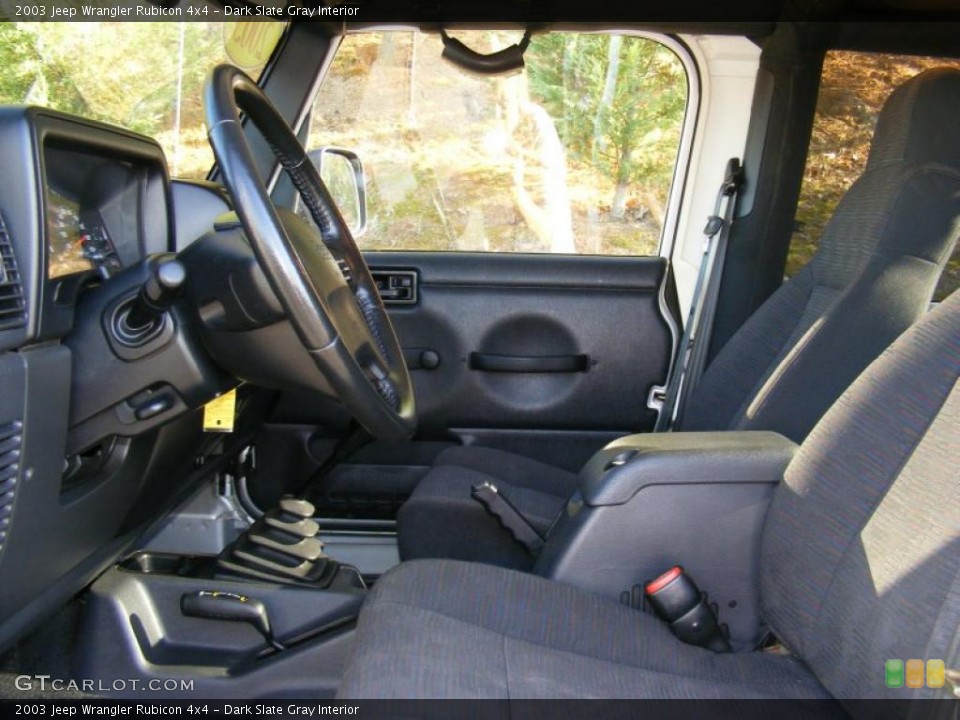 Dark Slate Gray Interior Photo for the 2003 Jeep Wrangler Rubicon 4x4 #39599213