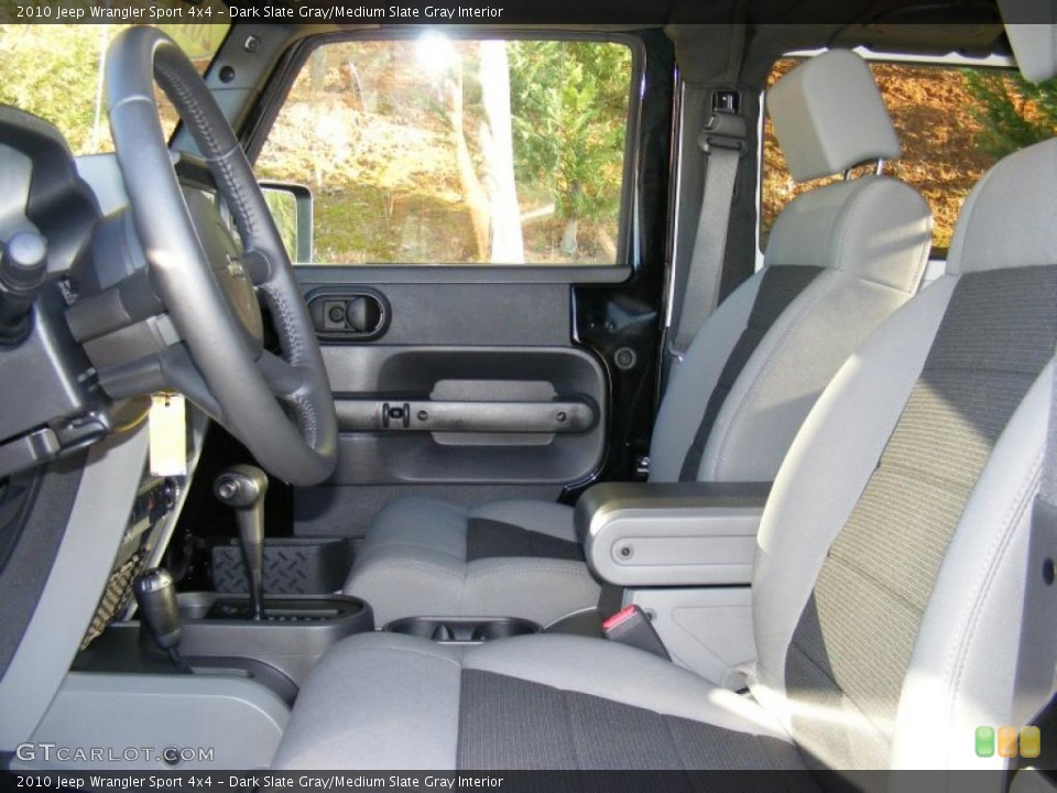 Dark Slate Gray/Medium Slate Gray Interior Photo for the 2010 Jeep Wrangler Sport 4x4 #39599597