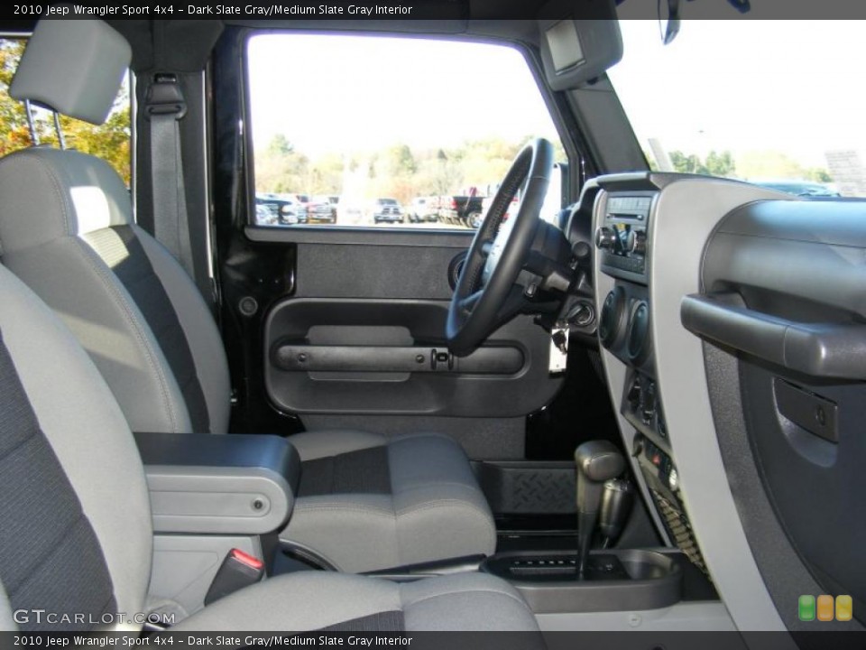 Dark Slate Gray/Medium Slate Gray Interior Photo for the 2010 Jeep Wrangler Sport 4x4 #39599709