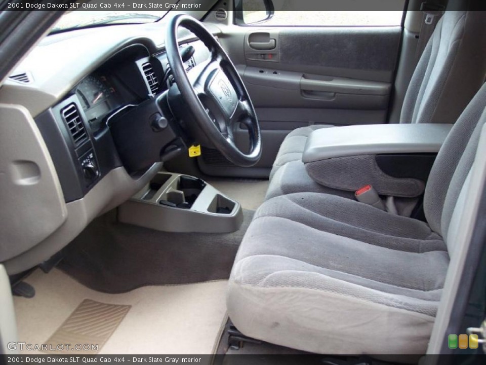 Dark Slate Gray Interior Photo for the 2001 Dodge Dakota SLT Quad Cab 4x4 #39600557