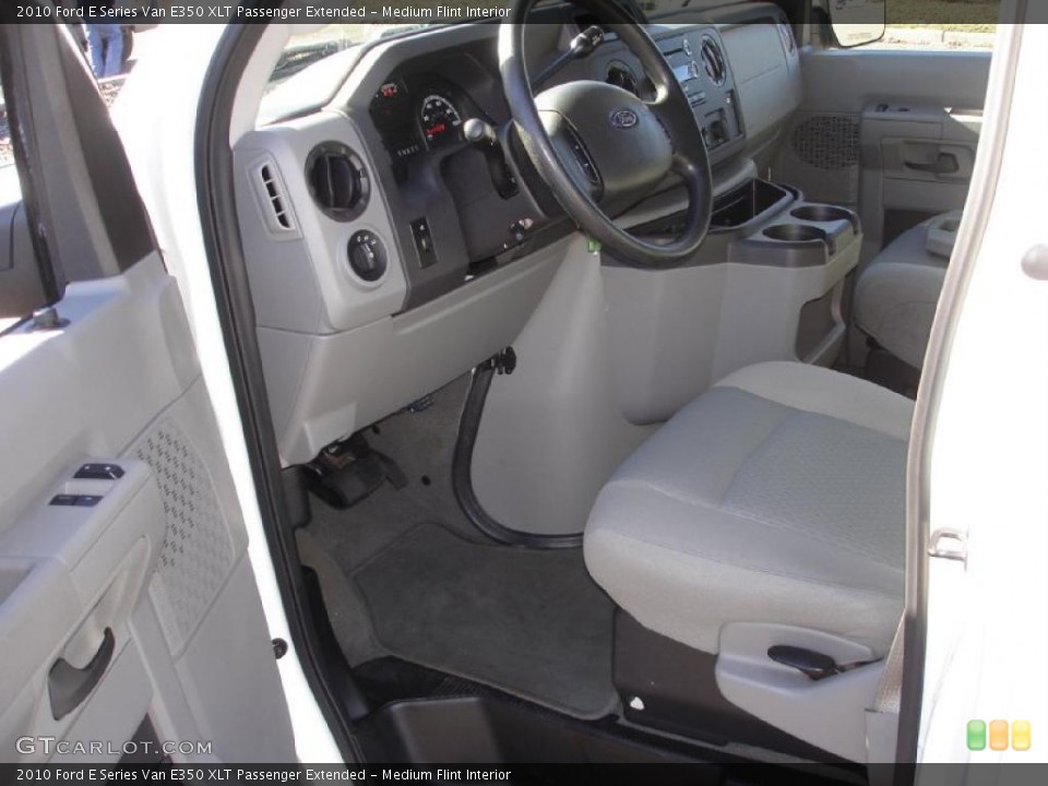 Medium Flint Interior Photo for the 2010 Ford E Series Van E350 XLT Passenger Extended #39605806
