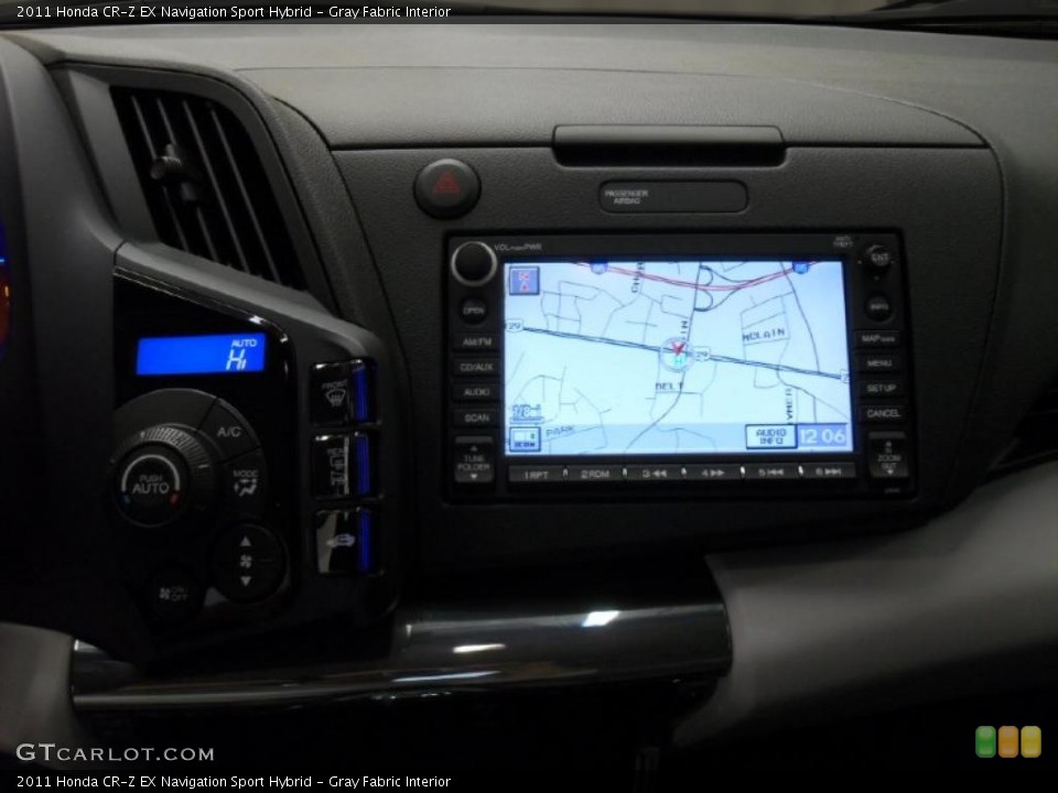Gray Fabric Interior Navigation for the 2011 Honda CR-Z EX Navigation Sport Hybrid #39607293