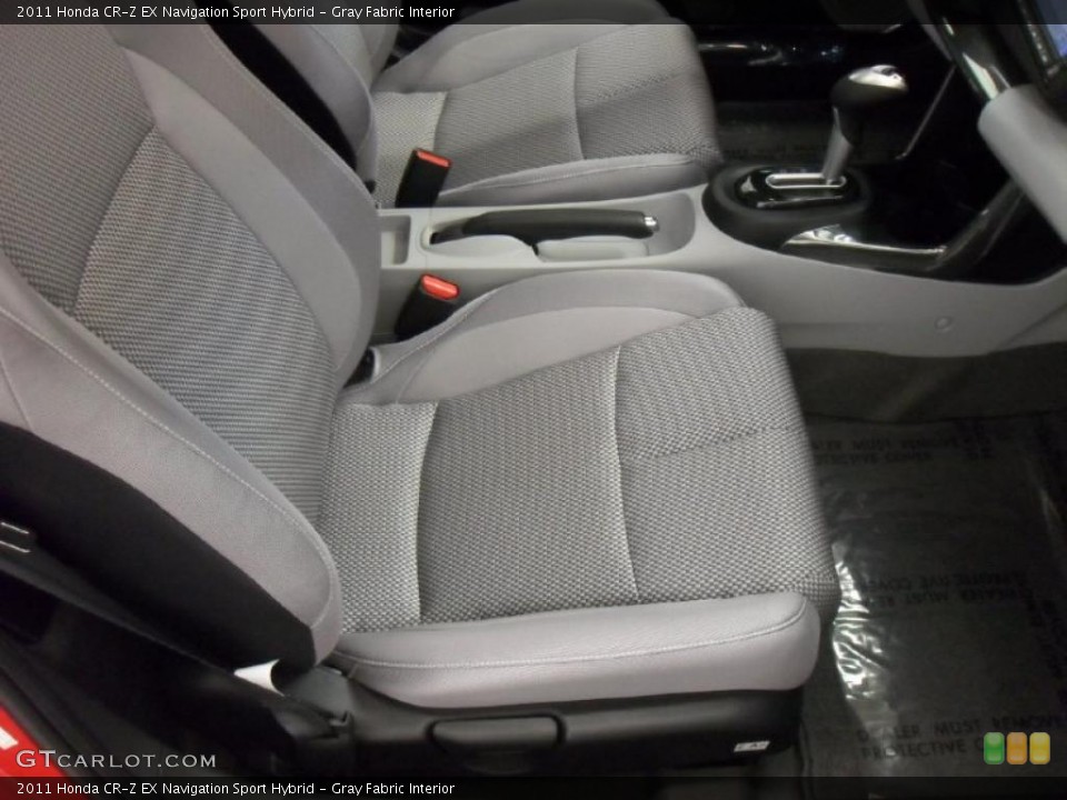 Gray Fabric Interior Photo for the 2011 Honda CR-Z EX Navigation Sport Hybrid #39607433