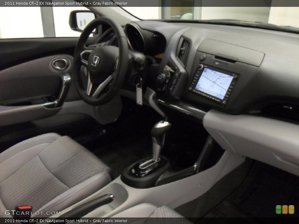 Gray Fabric Interior Photo for the 2011 Honda CR-Z EX Navigation Sport Hybrid #39607465