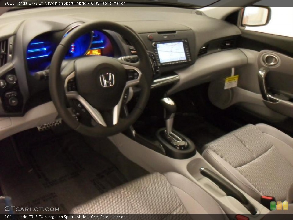 Gray Fabric Interior Prime Interior for the 2011 Honda CR-Z EX Navigation Sport Hybrid #39607554