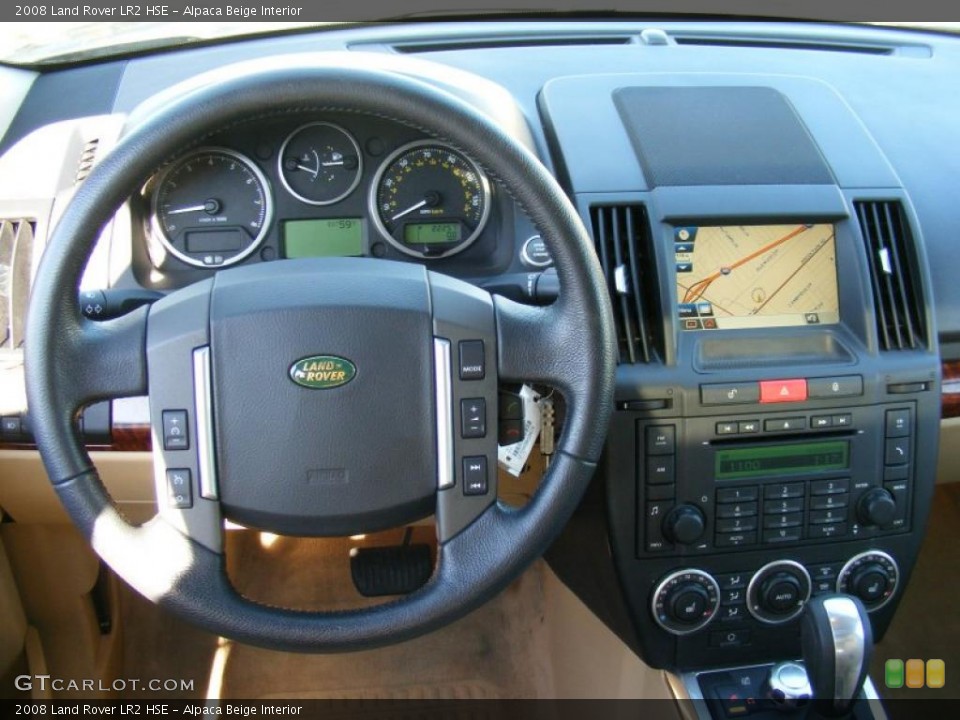 Alpaca Beige Interior Dashboard for the 2008 Land Rover LR2 HSE #39611437