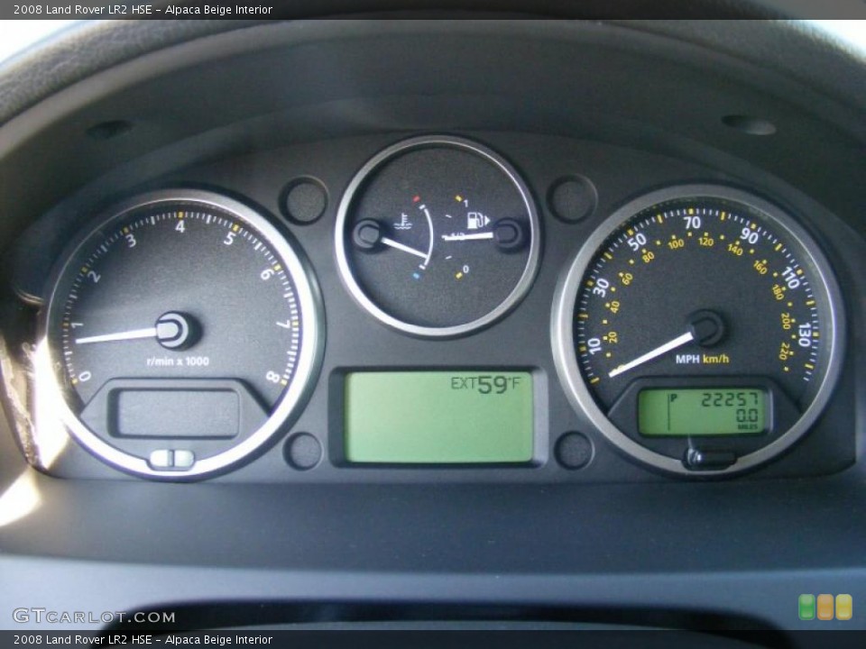 Alpaca Beige Interior Gauges for the 2008 Land Rover LR2 HSE #39611469