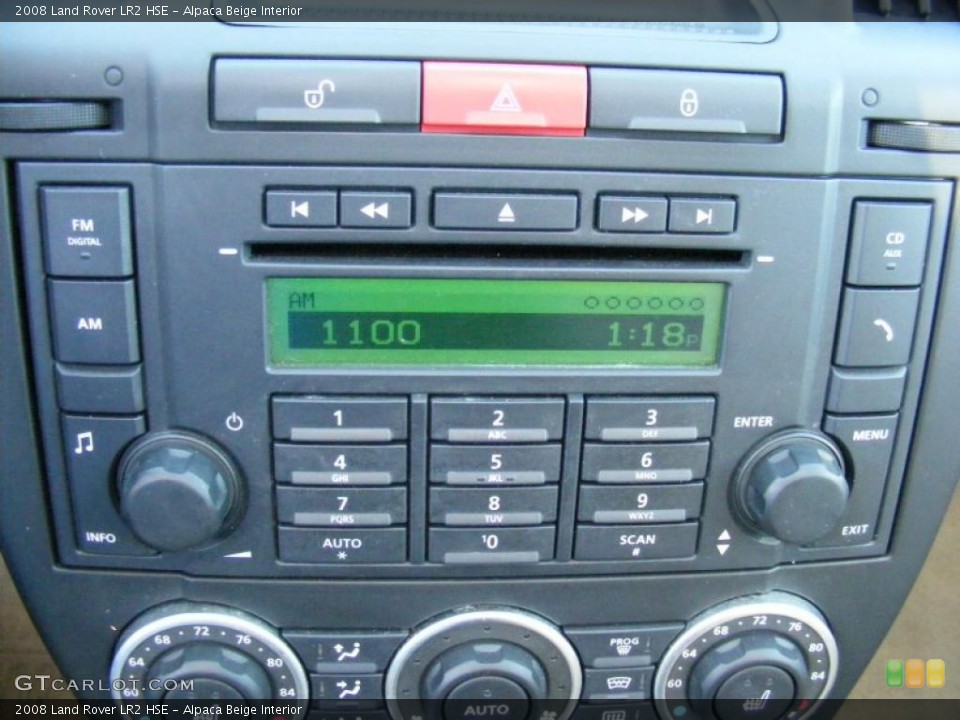 Alpaca Beige Interior Controls for the 2008 Land Rover LR2 HSE #39611537