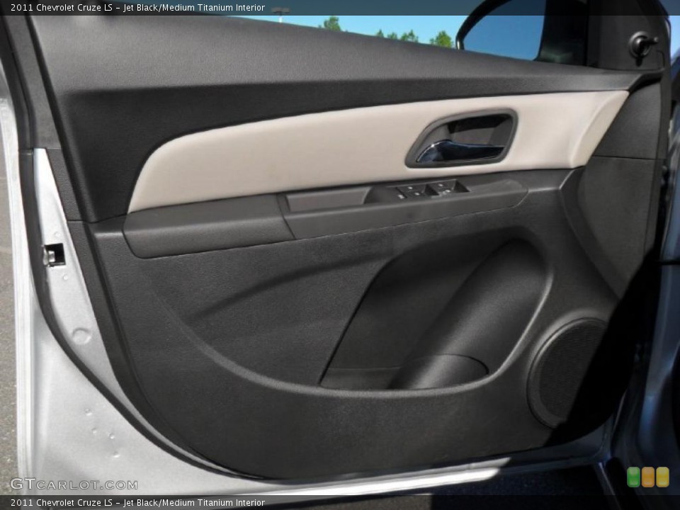 Jet Black/Medium Titanium Interior Door Panel for the 2011 Chevrolet Cruze LS #39614081