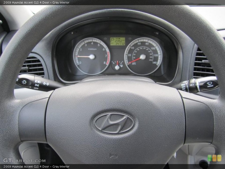 Gray Interior Gauges for the 2009 Hyundai Accent GLS 4 Door #39614141