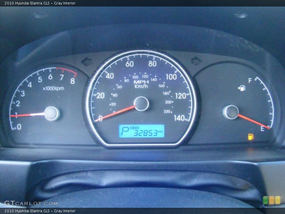 Gray Interior Gauges for the 2010 Hyundai Elantra GLS #39614277