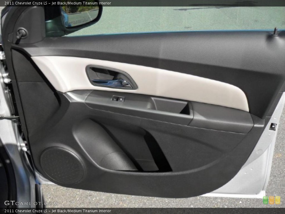 Jet Black/Medium Titanium Interior Door Panel for the 2011 Chevrolet Cruze LS #39614281