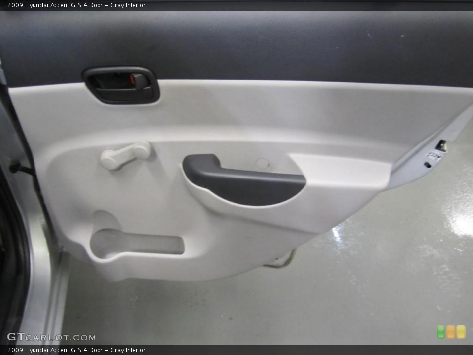 Gray Interior Door Panel for the 2009 Hyundai Accent GLS 4 Door #39614493