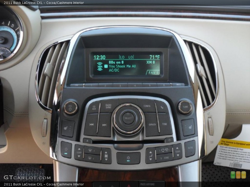 Cocoa/Cashmere Interior Controls for the 2011 Buick LaCrosse CXL #39614945