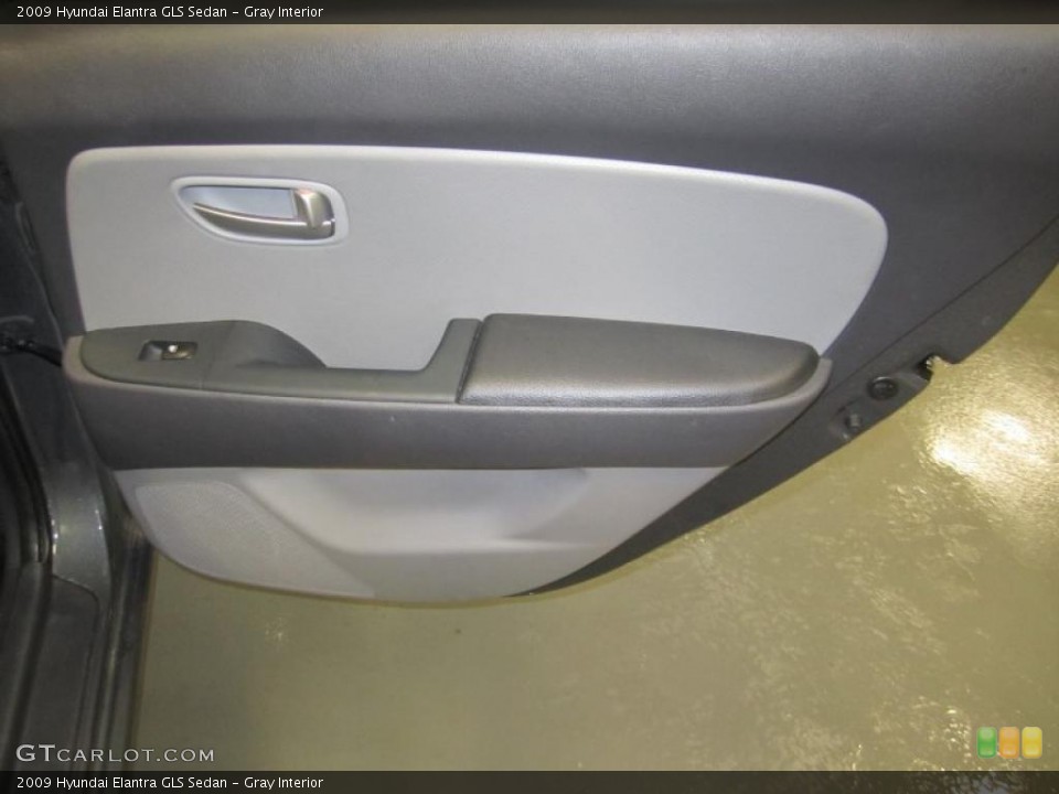 Gray Interior Door Panel for the 2009 Hyundai Elantra GLS Sedan #39615409