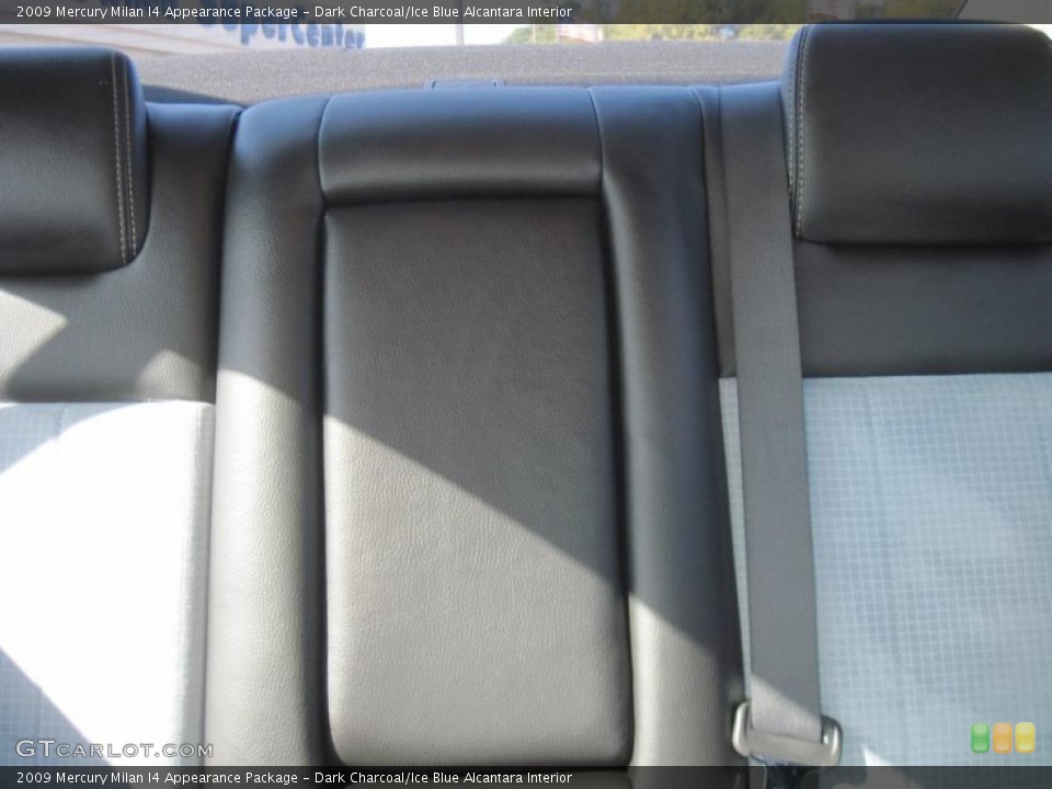 Dark Charcoal/Ice Blue Alcantara Interior Photo for the 2009 Mercury Milan I4 Appearance Package #39616105