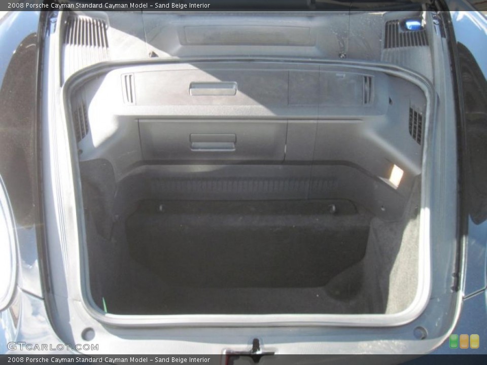 Sand Beige Interior Trunk for the 2008 Porsche Cayman  #39618286