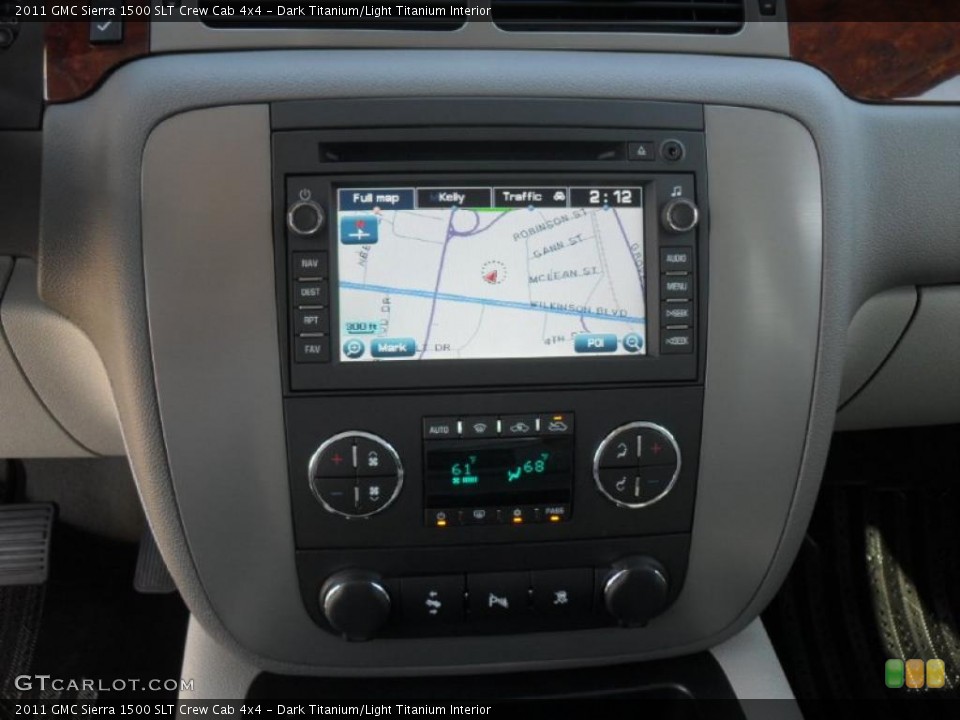 Dark Titanium/Light Titanium Interior Navigation for the 2011 GMC Sierra 1500 SLT Crew Cab 4x4 #39619673