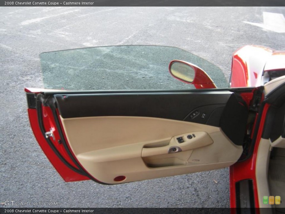 Cashmere Interior Door Panel for the 2008 Chevrolet Corvette Coupe #39621718