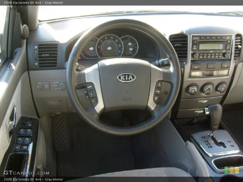 Gray Interior Dashboard for the 2008 Kia Sorento EX 4x4 #39625630
