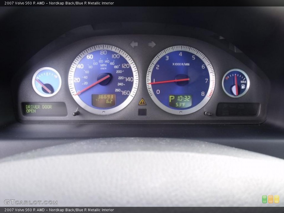 Nordkap Black/Blue R Metallic Interior Gauges for the 2007 Volvo S60 R AWD #39627654