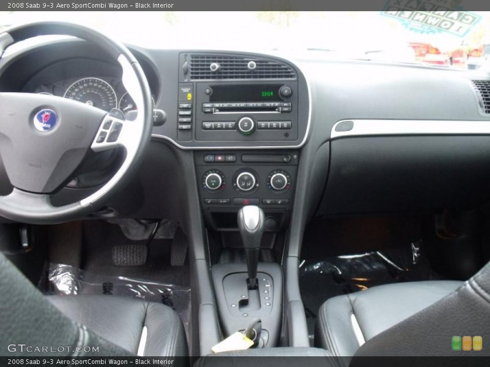 Black Interior Dashboard for the 2008 Saab 9-3 Aero SportCombi Wagon #39628794