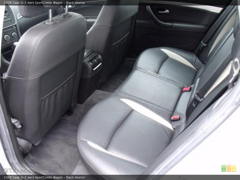 Black Interior Photo for the 2008 Saab 9-3 Aero SportCombi Wagon #39628810