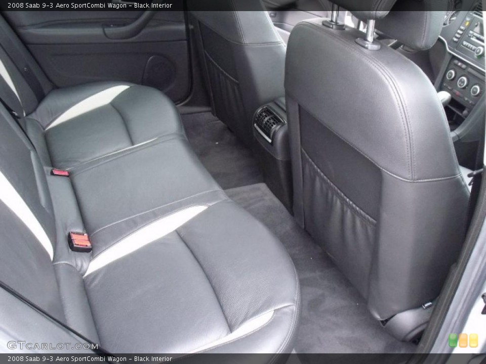 Black Interior Photo for the 2008 Saab 9-3 Aero SportCombi Wagon #39628866